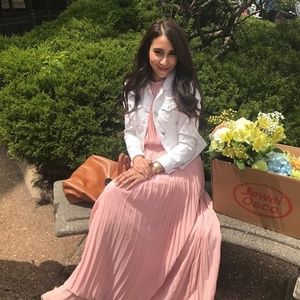 Pleated Chiffon Maxi dress